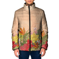 Mahalo Hawaii - ⁠Ka Pule a ka Haku Padded Jacket Tropical Flowers