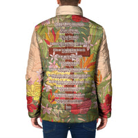 Mahalo Hawaii - ⁠Ka Pule a ka Haku Padded Jacket Tropical Flowers