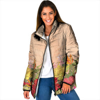 Mahalo Hawaii - ⁠Ka Pule a ka Haku Padded Jacket Tropical Flowers