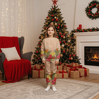 Mahalo Hawaii - ⁠Ka Pule a ka Haku Christmas Pajama Set Tropical Flowers