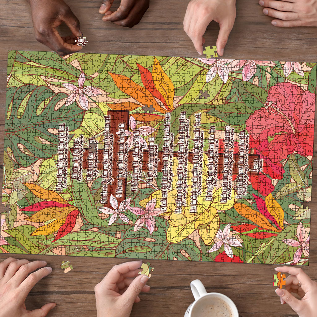 Mahalo Hawaii - ⁠Ka Pule a ka Haku Puzzle Tropical Flowers