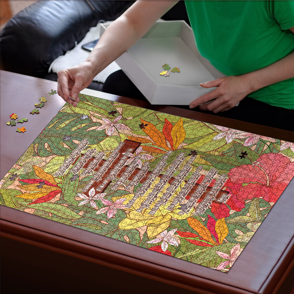 Mahalo Hawaii - ⁠Ka Pule a ka Haku Puzzle Tropical Flowers