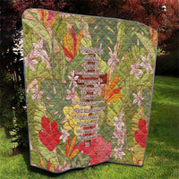 Mahalo Hawaii - ⁠Ka Pule a ka Haku Quilt Tropical Flowers