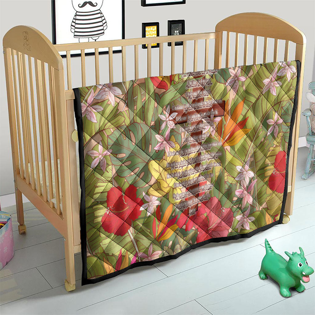 Mahalo Hawaii - ⁠Ka Pule a ka Haku Quilt Tropical Flowers