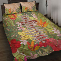 Mahalo Hawaii - ⁠Ka Pule a ka Haku Quilt Bed Set Tropical Flowers