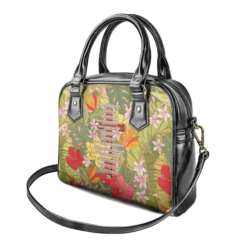 Mahalo Hawaii - ⁠Ka Pule a ka Haku Shoulder Handbag Tropical Flowers