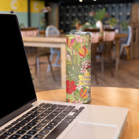 Mahalo Hawaii - ⁠Ka Pule a ka Haku Skinny Tumbler Tropical Flowers