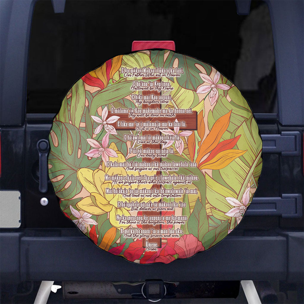 Mahalo Hawaii - Ka Pule a ka Haku Spare Tire Cover Tropical Flowers LT7 No hole Coral Pink - Polynesian Pride