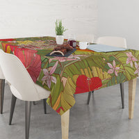 Mahalo Hawaii - ⁠Ka Pule a ka Haku Tablecloth Tropical Flowers