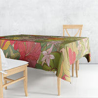 Mahalo Hawaii - ⁠Ka Pule a ka Haku Tablecloth Tropical Flowers