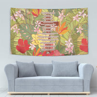Mahalo Hawaii - ⁠Ka Pule a ka Haku Tapestry Tropical Flowers