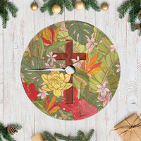 Mahalo Hawaii - ⁠Ka Pule a ka Haku Tree Skirt Tropical Flowers