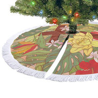 Mahalo Hawaii - ⁠Ka Pule a ka Haku Tree Skirt Tropical Flowers