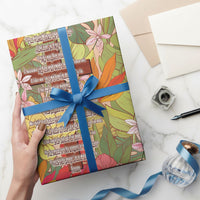 Mahalo Hawaii - The Lord's Prayers Wrapping Paper Tropical Flowers