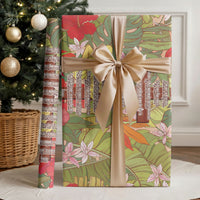 Mahalo Hawaii - The Lord's Prayers Wrapping Paper Tropical Flowers