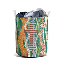 Mahalo Hawaii - ⁠Ka Pule a ka Haku Laundry Basket Mixed Lei