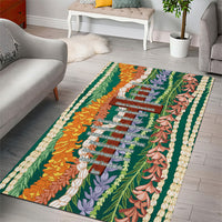 Mahalo Hawaii - ⁠Ka Pule a ka Haku Area Rug Mixed Lei