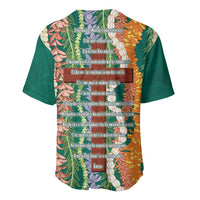 Mahalo Hawaii - ⁠Ka Pule a ka Haku Baseball Jersey Mixed Lei