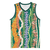 Mahalo Hawaii - ⁠Ka Pule a ka Haku Basketball Jersey Mixed Lei