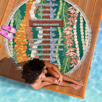 Mahalo Hawaii - ⁠Ka Pule a ka Haku Beach Blanket Mixed Lei