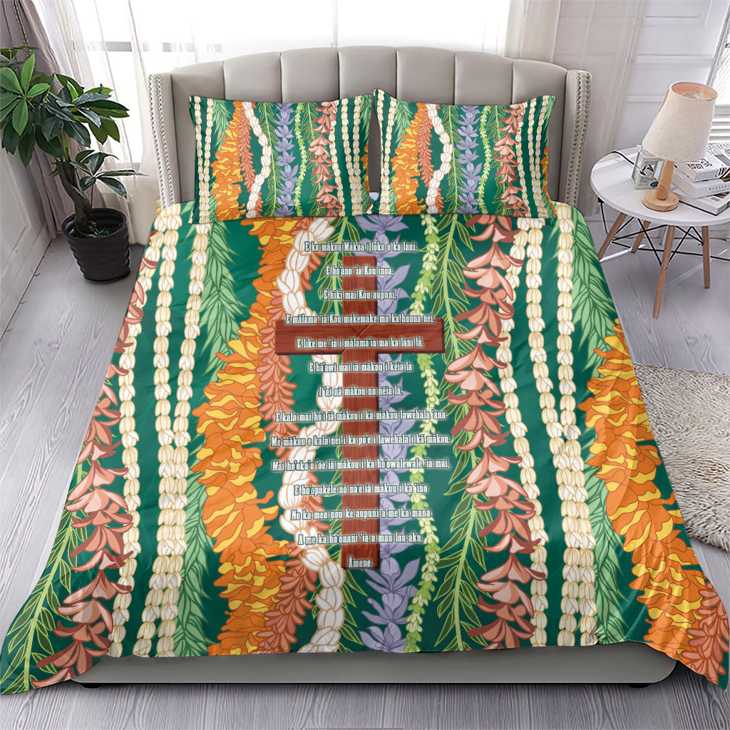 Mahalo Hawaii - ⁠Ka Pule a ka Haku Bedding Set Mixed Lei