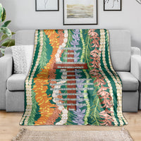 Mahalo Hawaii - ⁠Ka Pule a ka Haku Blanket Mixed Lei