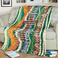 Mahalo Hawaii - ⁠Ka Pule a ka Haku Blanket Mixed Lei