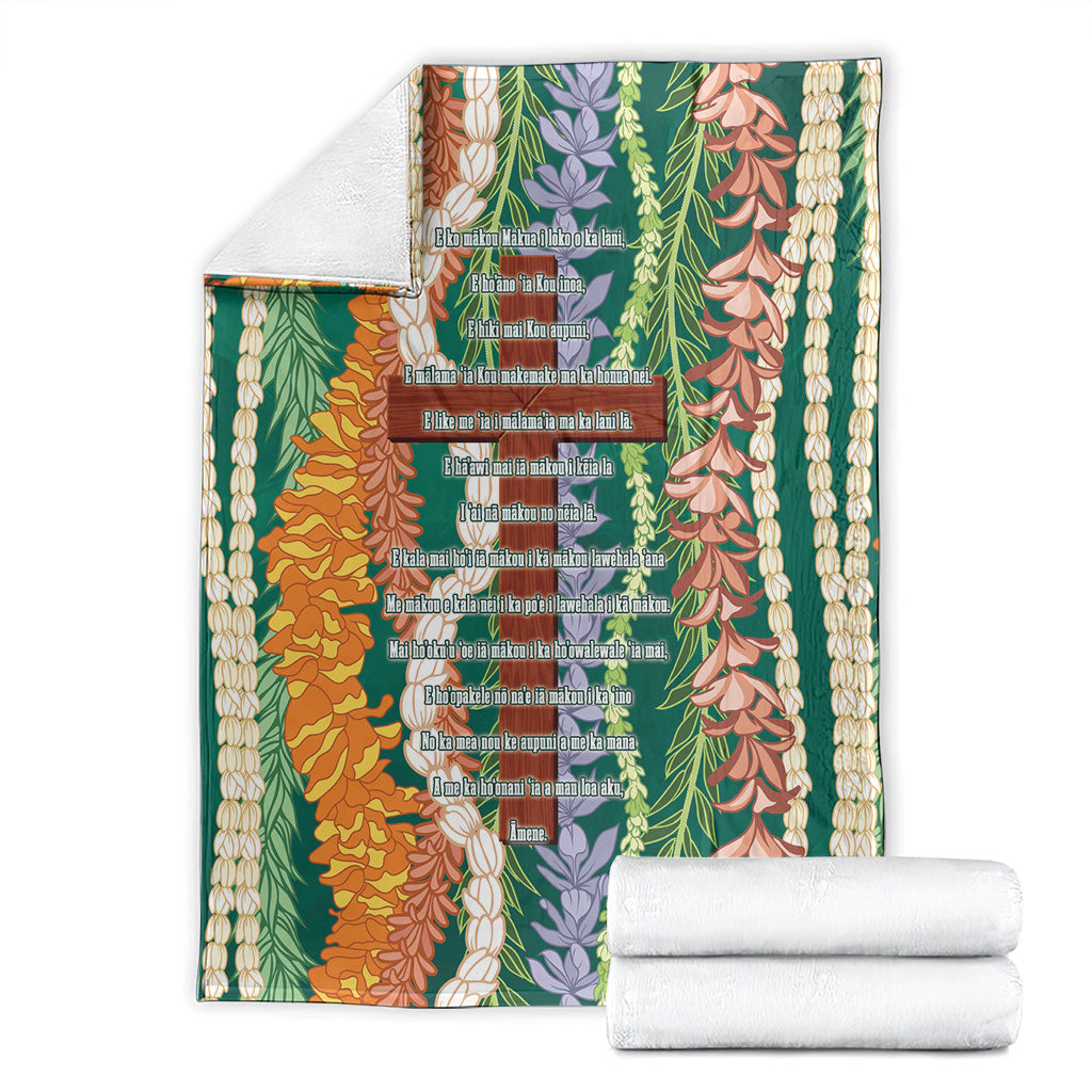 Mahalo Hawaii - ⁠Ka Pule a ka Haku Blanket Mixed Lei