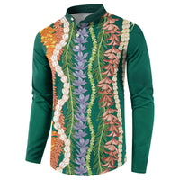 Mahalo Hawaii - ⁠Ka Pule a ka Haku Button Sweatshirt Mixed Lei