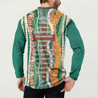 Mahalo Hawaii - ⁠Ka Pule a ka Haku Button Sweatshirt Mixed Lei