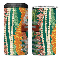 Mahalo Hawaii - ⁠Ka Pule a ka Haku 4 in 1 Can Cooler Tumbler Mixed Lei