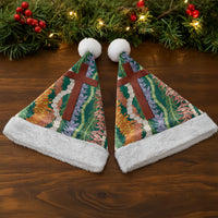 Mahalo Hawaii - ⁠Ka Pule a ka Haku Christmas Santa Hat Mixed Lei