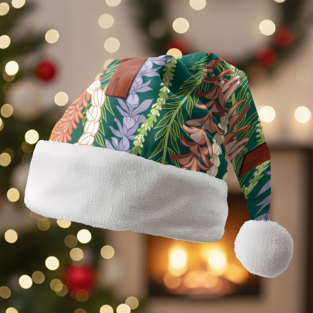 Mahalo Hawaii - ⁠Ka Pule a ka Haku Christmas Santa Hat Mixed Lei