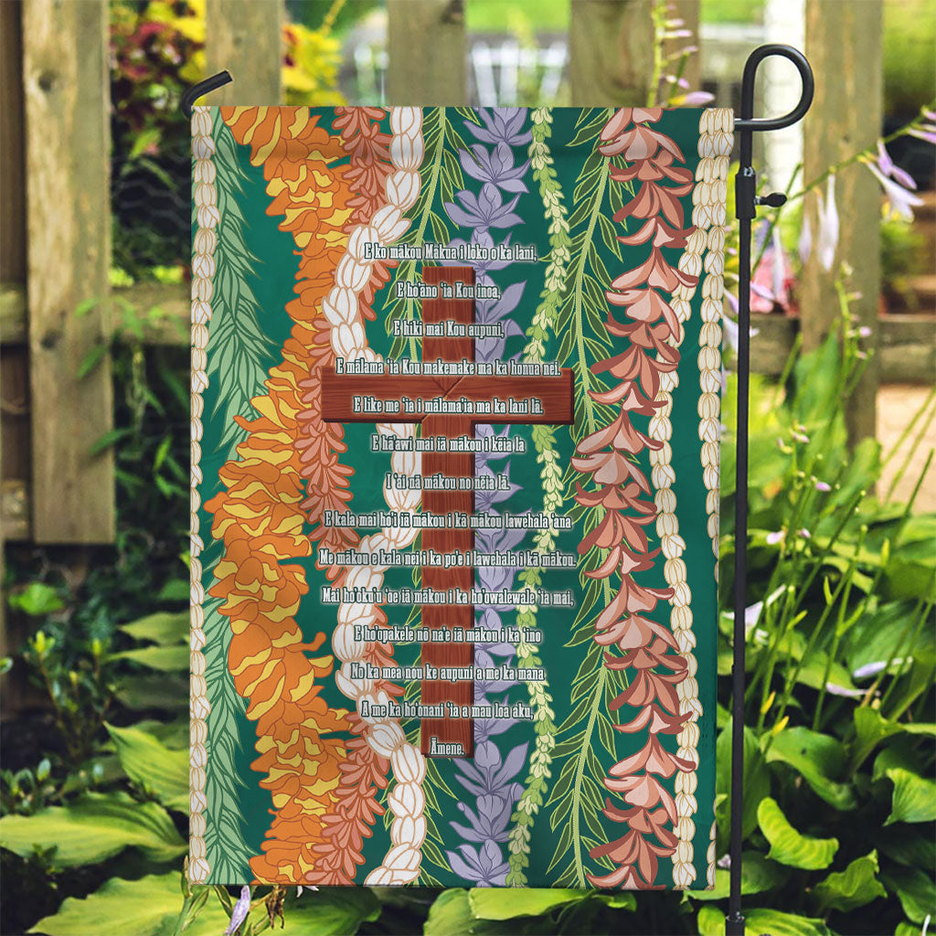Mahalo Hawaii - ⁠Ka Pule a ka Haku Garden Flag Mixed Lei