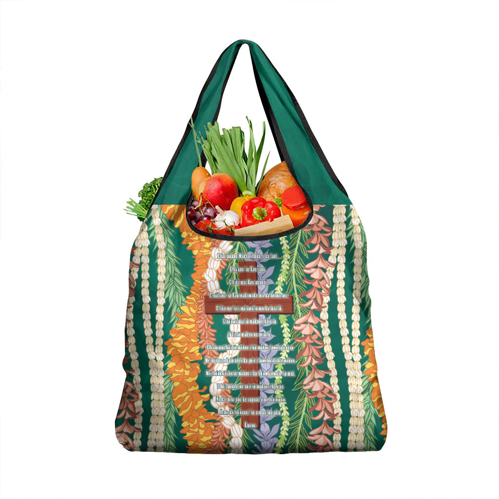 Mahalo Hawaii - ⁠Ka Pule a ka Haku Grocery Bag Mixed Lei