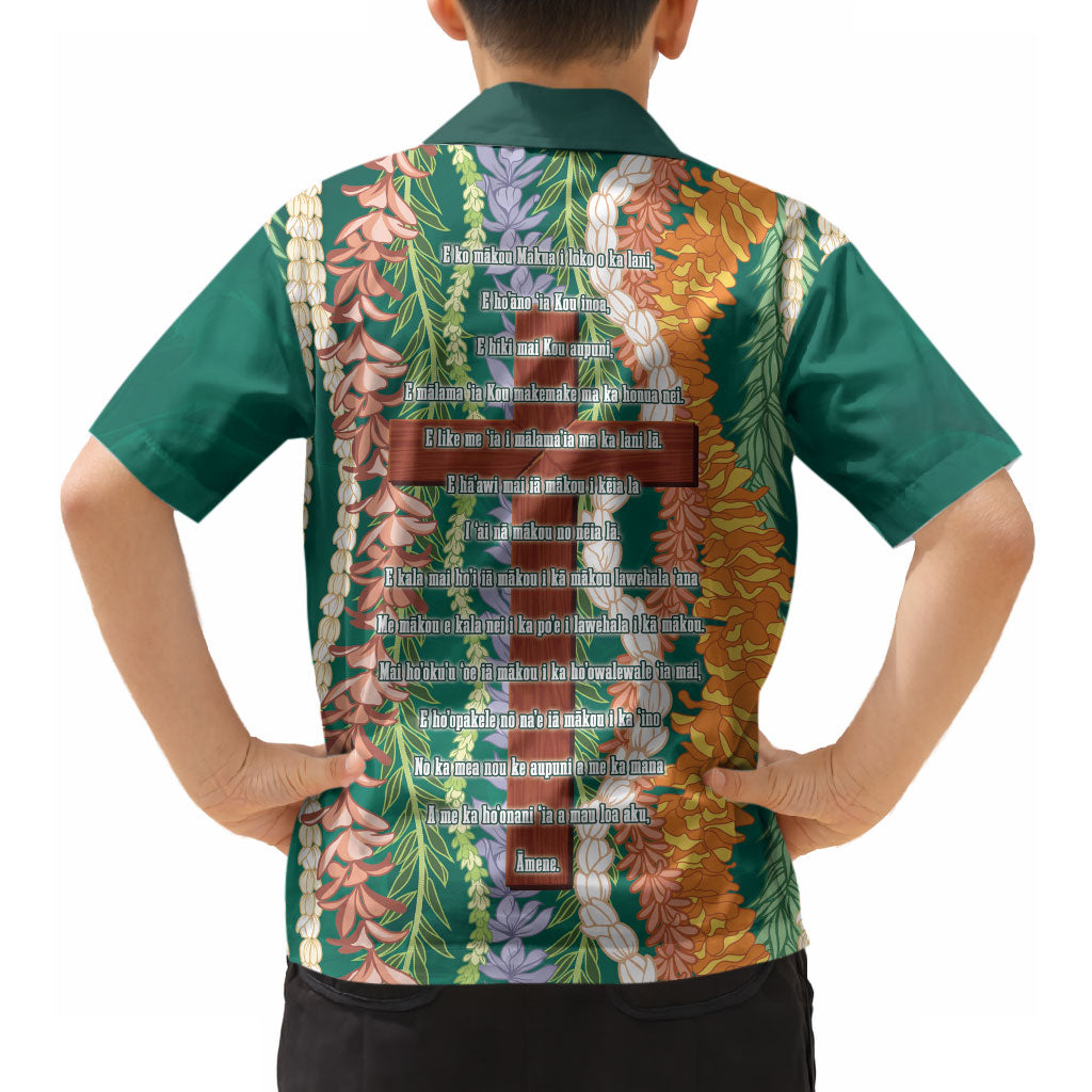 Mahalo Hawaii - ⁠Ka Pule a ka Haku Hawaiian Shirt Mixed Lei
