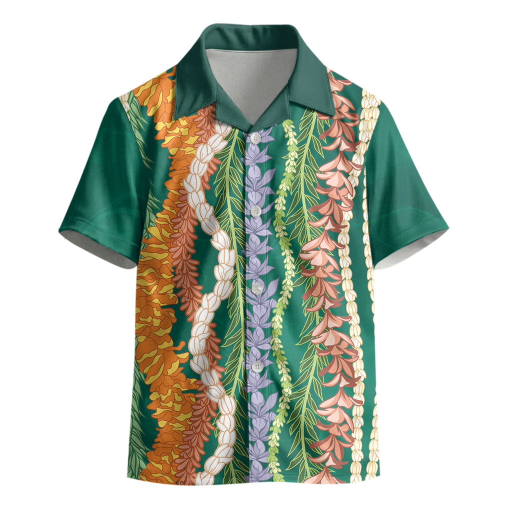 Mahalo Hawaii - ⁠Ka Pule a ka Haku Kid Hawaiian Shirt Mixed Lei