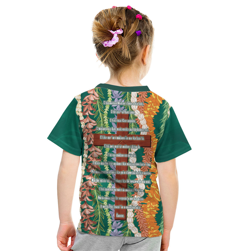 Mahalo Hawaii - ⁠Ka Pule a ka Haku Kid T Shirt Mixed Lei