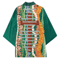 Mahalo Hawaii - ⁠Ka Pule a ka Haku Kimono Mixed Lei