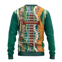 Mahalo Hawaii - ⁠Ka Pule a ka Haku Ugly Christmas Sweater Mixed Lei