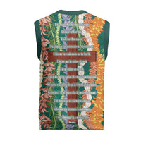 Mahalo Hawaii - ⁠Ka Pule a ka Haku Christmas Knitted V-Neck Vest Mixed Lei