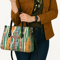 Mahalo Hawaii - ⁠Ka Pule a ka Haku Leather Bag Mixed Lei