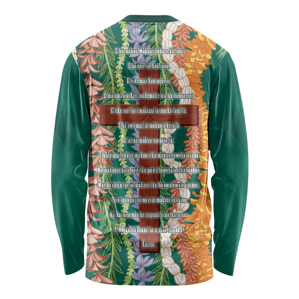 Mahalo Hawaii - ⁠Ka Pule a ka Haku Long Sleeve Shirt Mixed Lei