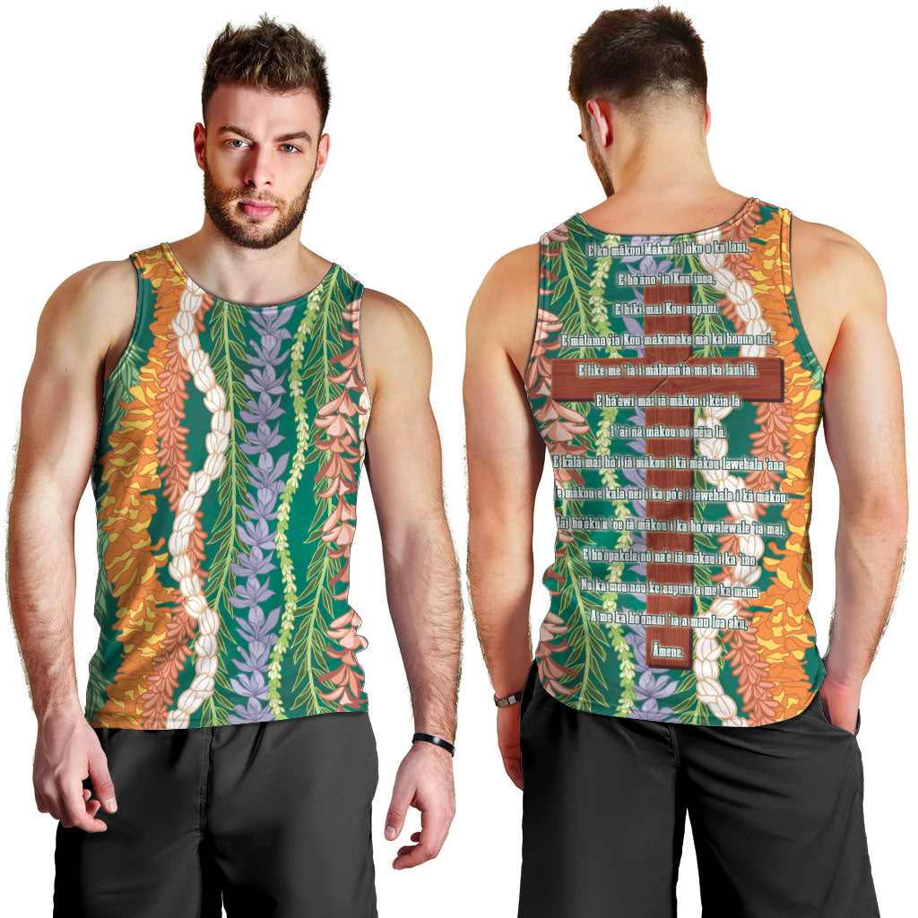 Mahalo Hawaii - ⁠Ka Pule a ka Haku Men Tank Top Mixed Lei