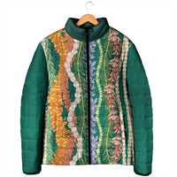 Mahalo Hawaii - ⁠Ka Pule a ka Haku Padded Jacket Mixed Lei