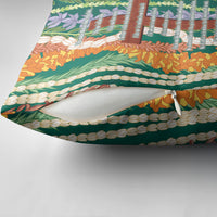 Mahalo Hawaii - ⁠Ka Pule a ka Haku Pillow Cover Mixed Lei