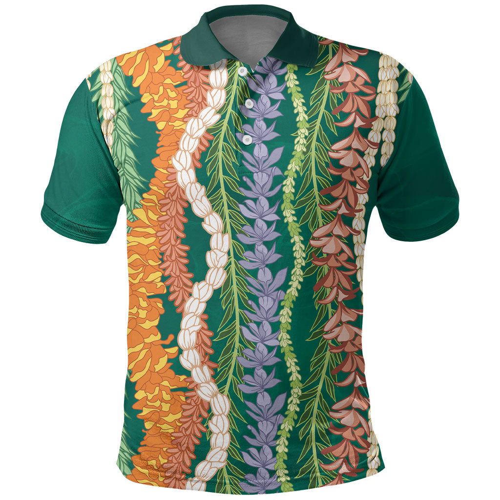 Mahalo Hawaii - ⁠Ka Pule a ka Haku Polo Shirt Mixed Lei
