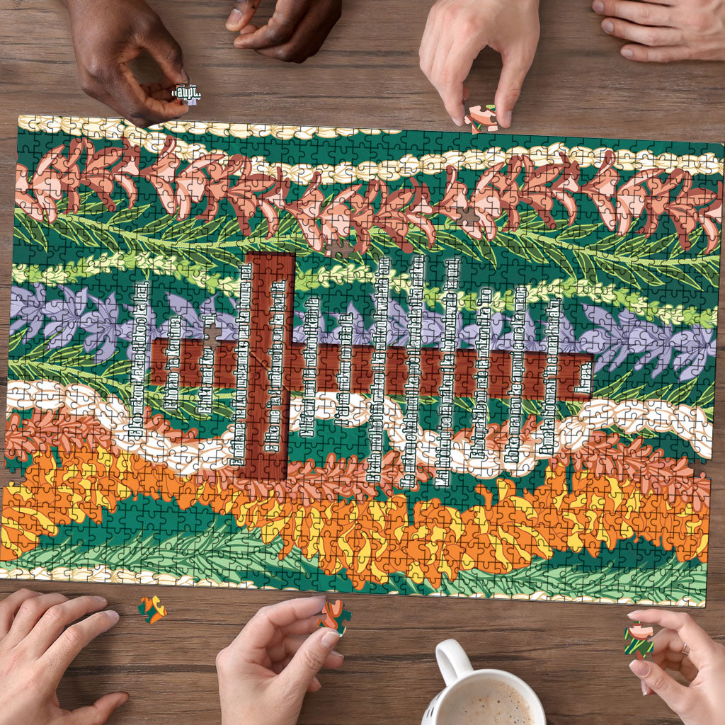 Mahalo Hawaii - ⁠Ka Pule a ka Haku Puzzle Mixed Lei