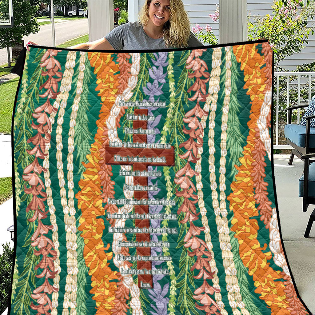 Mahalo Hawaii - ⁠Ka Pule a ka Haku Quilt Mixed Lei