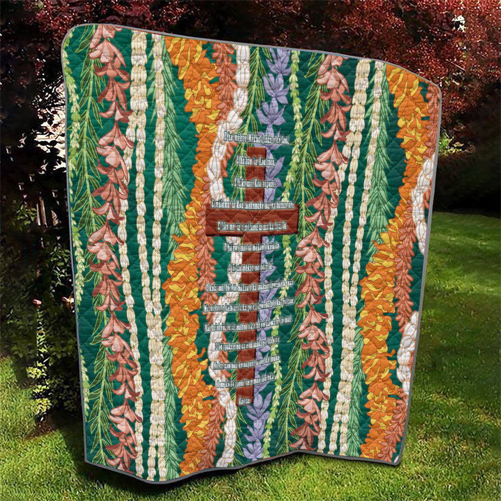 Mahalo Hawaii - ⁠Ka Pule a ka Haku Quilt Mixed Lei